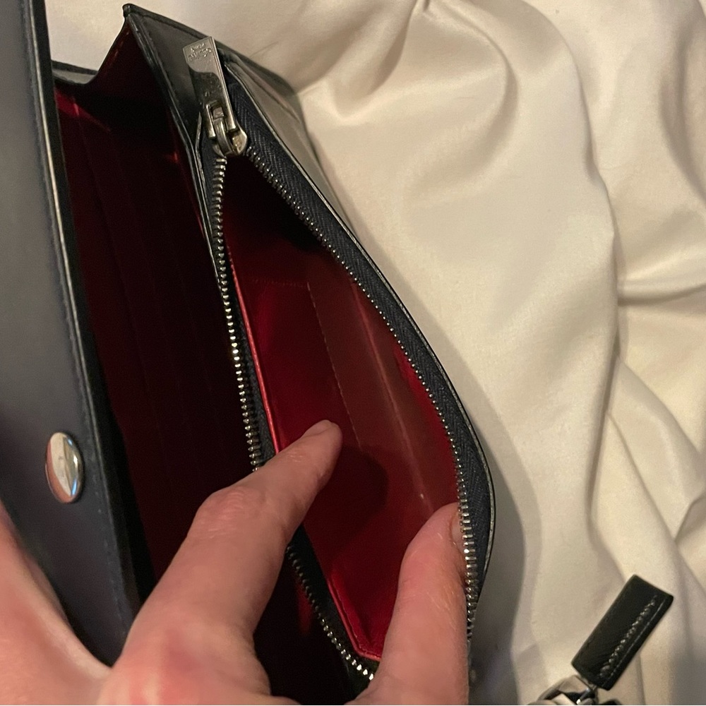 Celine Navy and Red Wallet - Picture 5 of 10